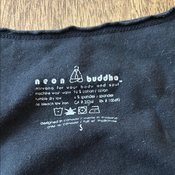 Neon Buddha Black Asymmetrical Dress - Picture 2 of 3